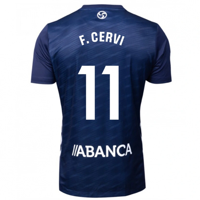 Danxen Criança Camisola Franco Cervi #11 Azul Marinho Branco Alternativa 2025/26 Camisa