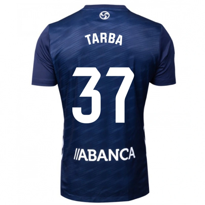 Danxen Criança Camisola Ianis Târbă #37 Azul Marinho Branco Alternativa 2025/26 Camisa