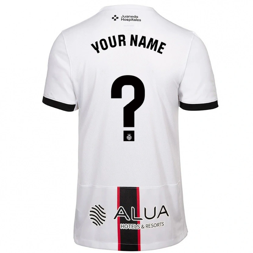 Danxen Criança Camisola Seu Nome #0 Branco Preto Alternativa 2025/26 Camisa