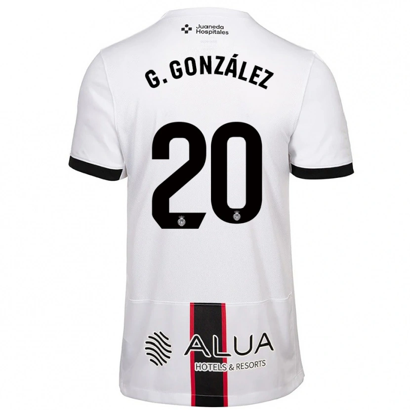 Danxen Criança Camisola Giovanni González #20 Branco Preto Alternativa 2025/26 Camisa