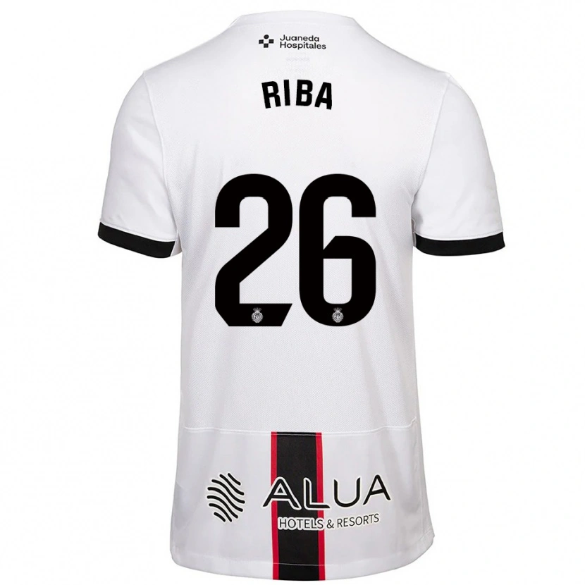 Danxen Criança Camisola Cesc Riba #26 Branco Preto Alternativa 2025/26 Camisa
