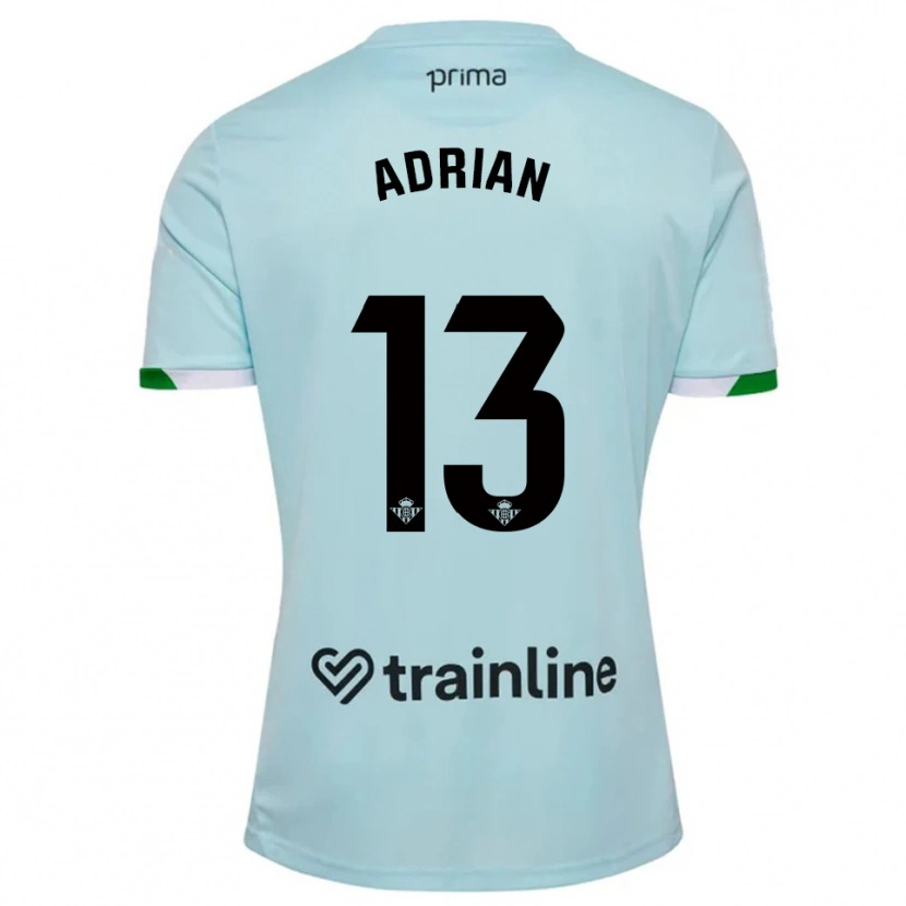 Danxen Criança Camisola Adrián #13 Azul Celeste Verde Alternativa 2025/26 Camisa
