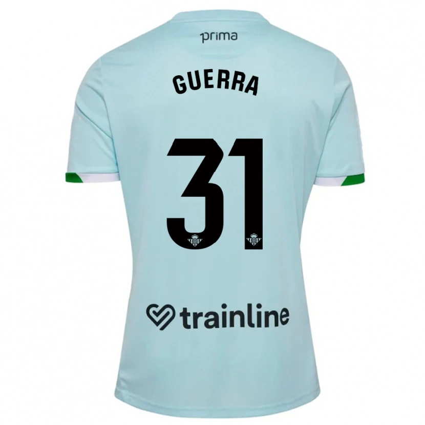 Danxen Criança Camisola Ana Guerra Morcillo #31 Azul Celeste Verde Alternativa 2025/26 Camisa