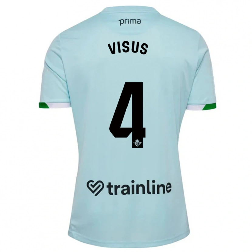 Danxen Criança Camisola Ricardo Visus #4 Azul Celeste Verde Alternativa 2025/26 Camisa