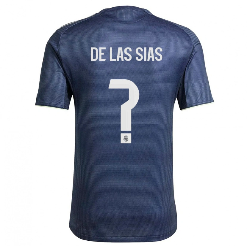 Danxen Criança Camisola Marcos De Las Sias #0 Azul Marinho Prata Alternativa 2025/26 Camisa