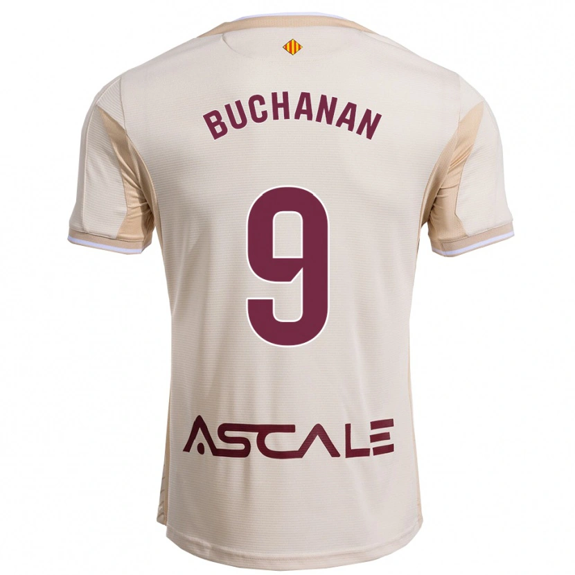 Danxen Criança Camisola Tajon Buchanan #9 Branco Sujo Borgonha Alternativa 2025/26 Camisa