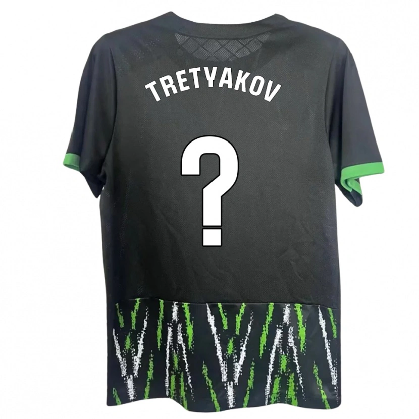 Danxen Criança Camisola Ivan Tretyakov #0 Preto Verde Alternativa 2025/26 Camisa