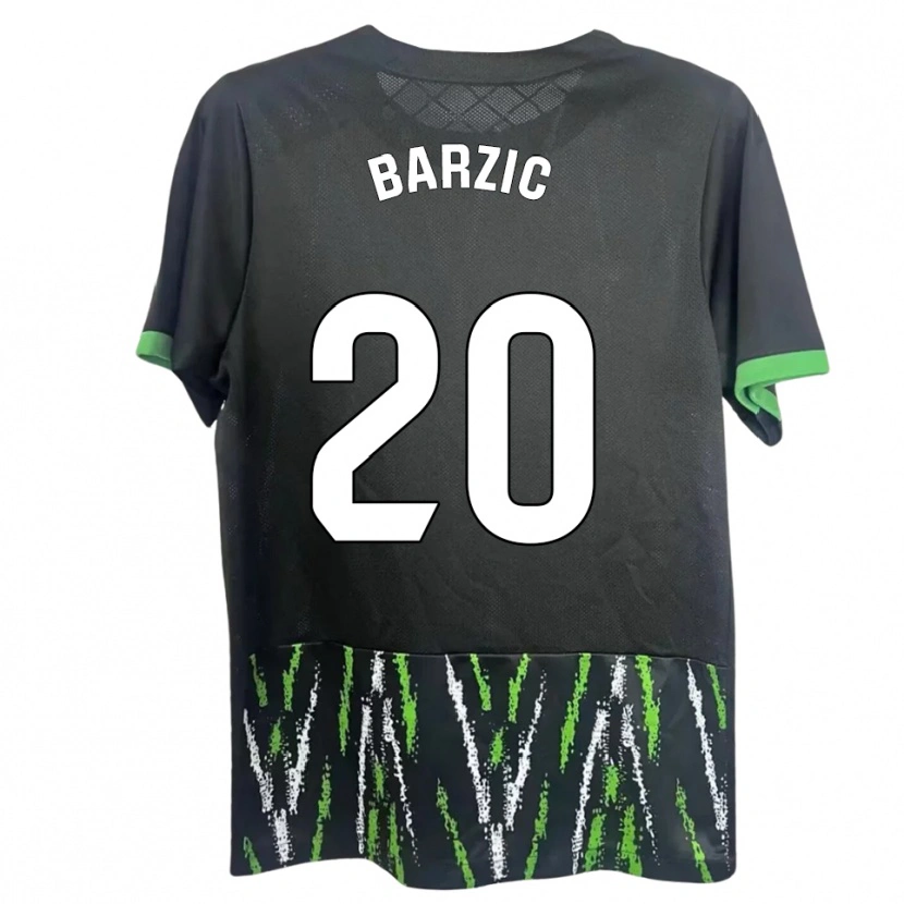 Danxen Criança Camisola Matia Barzic #20 Preto Verde Alternativa 2025/26 Camisa