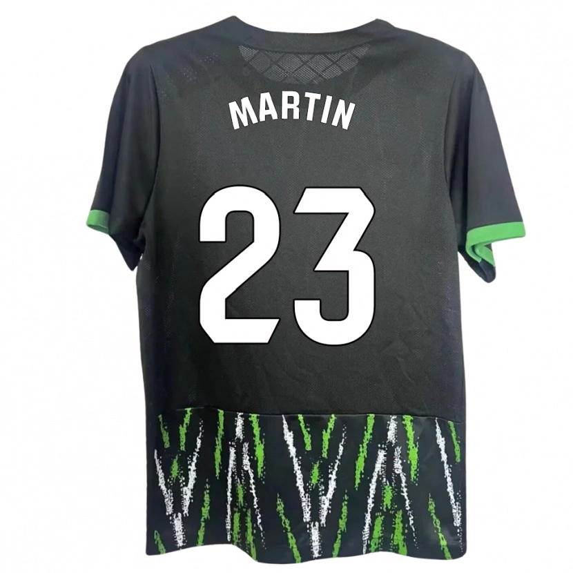 Danxen Criança Camisola Carlos Martin #23 Preto Verde Alternativa 2025/26 Camisa