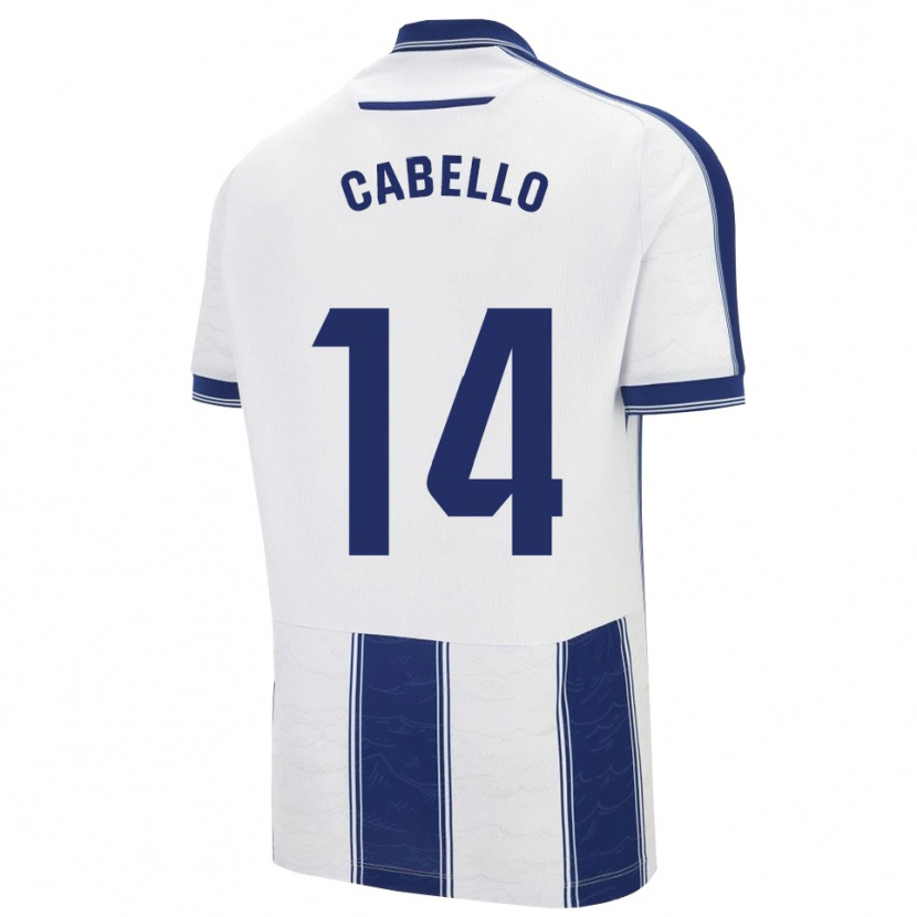 Danxen Criança Camisola Jorge Cabello #14 Azul Marinho Branco Alternativa 2025/26 Camisa