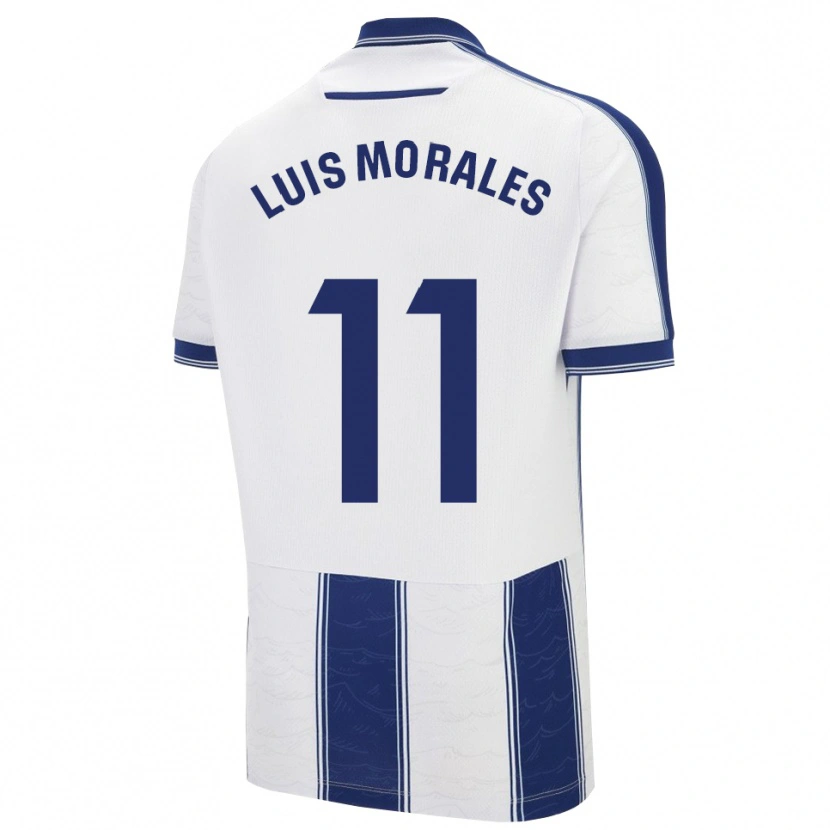 Danxen Criança Camisola José Luis Morales #11 Azul Marinho Branco Alternativa 2025/26 Camisa