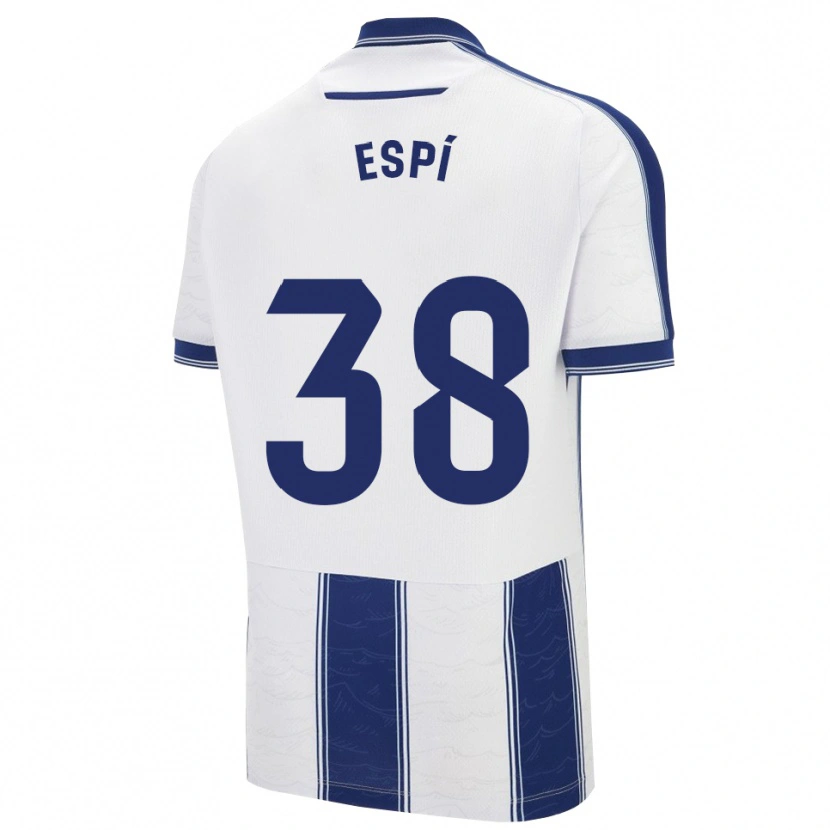 Danxen Criança Camisola Carlos Espí #38 Azul Marinho Branco Alternativa 2025/26 Camisa