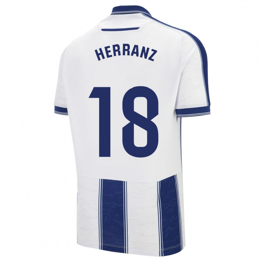 Danxen Criança Camisola Alejandro Herranz #18 Azul Marinho Branco Alternativa 2025/26 Camisa