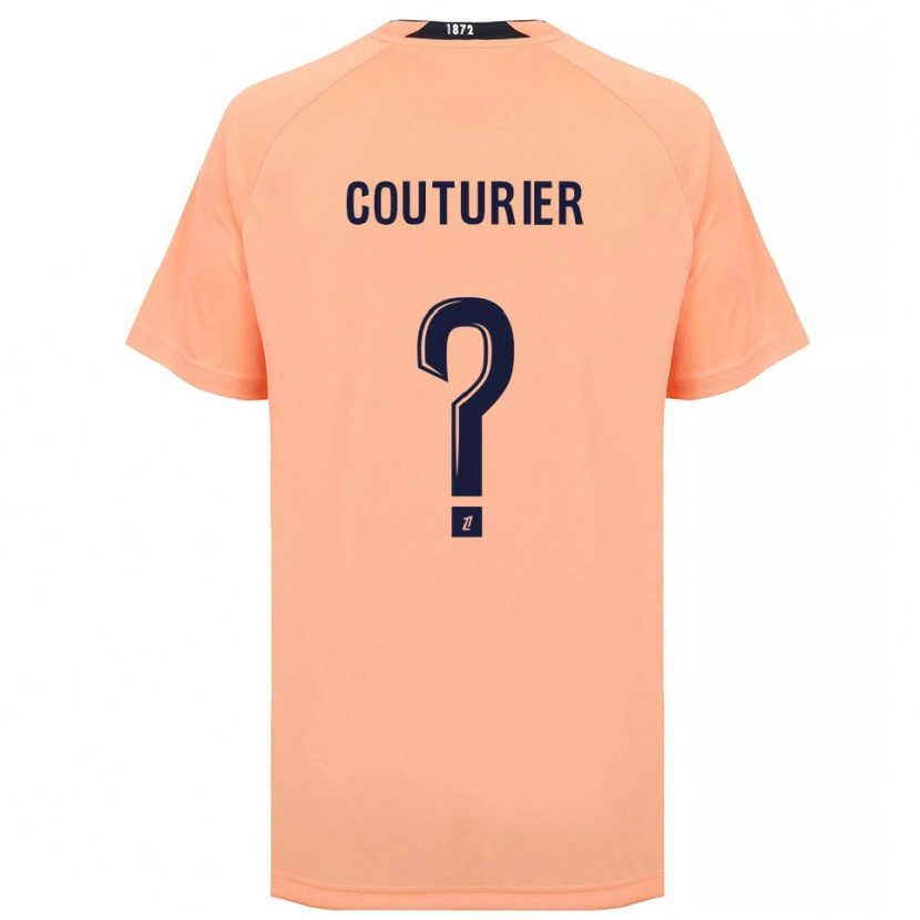 Danxen Criança Camisola Enzo Couturier #0 Laranja Azul Marinho Alternativa 2025/26 Camisa