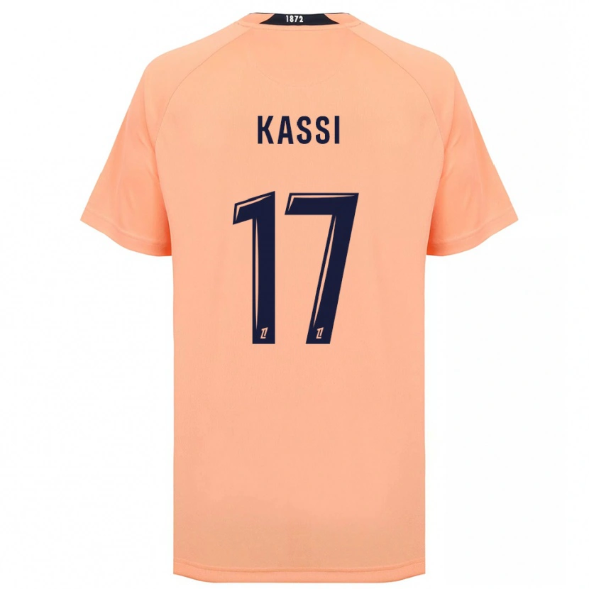 Danxen Criança Camisola Sarah Kassi #17 Laranja Azul Marinho Alternativa 2025/26 Camisa