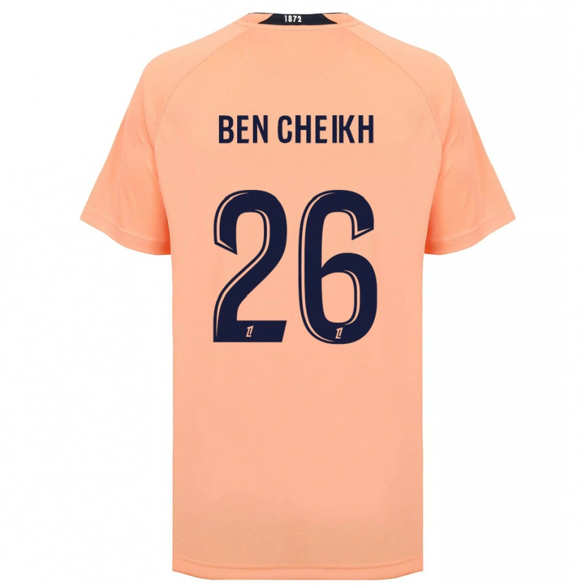 Danxen Criança Camisola Ayman Ben Cheikh #26 Laranja Azul Marinho Alternativa 2025/26 Camisa