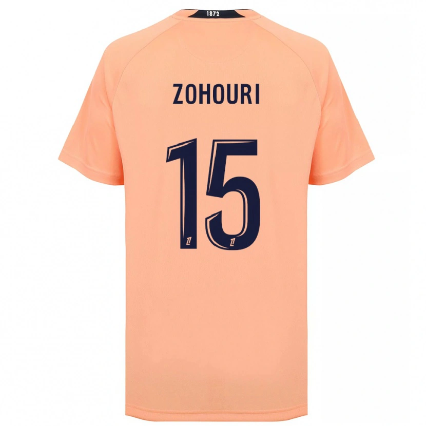 Danxen Criança Camisola Guy-Noël Zohouri #15 Laranja Azul Marinho Alternativa 2025/26 Camisa