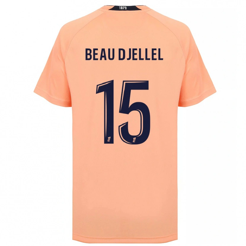 Danxen Criança Camisola Yanis Beau Djellel #15 Laranja Azul Marinho Alternativa 2025/26 Camisa