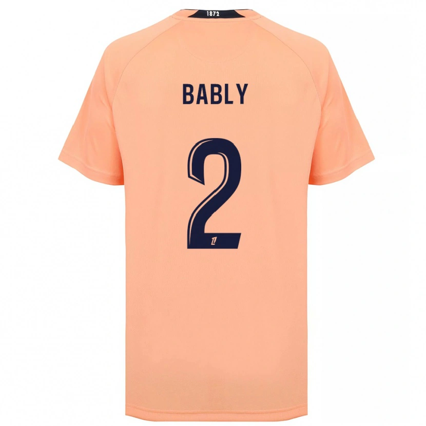 Danxen Criança Camisola Emmanuel Bably #2 Laranja Azul Marinho Alternativa 2025/26 Camisa