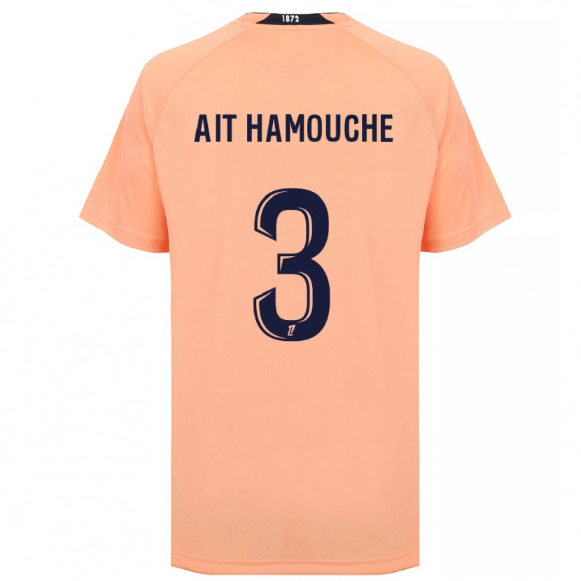 Danxen Criança Camisola Massyl Ait Hamouche #3 Laranja Azul Marinho Alternativa 2025/26 Camisa