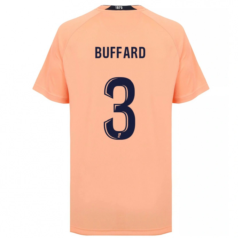 Danxen Criança Camisola Matthieu Buffard #3 Laranja Azul Marinho Alternativa 2025/26 Camisa