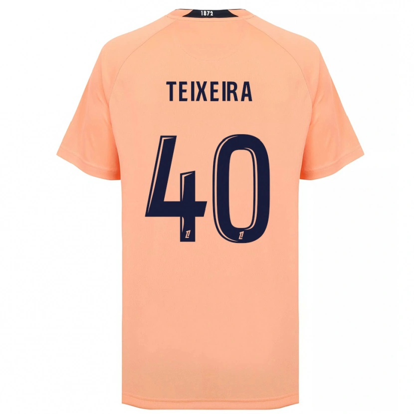 Danxen Criança Camisola Alex Teixeira #40 Laranja Azul Marinho Alternativa 2025/26 Camisa