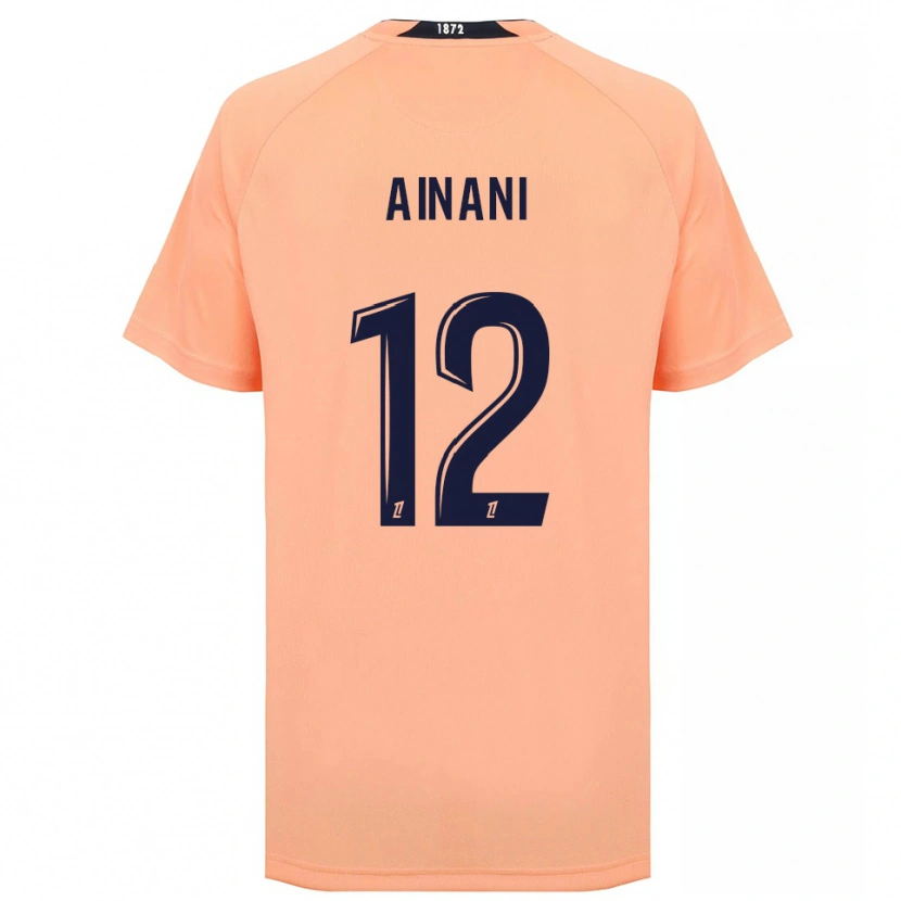 Danxen Criança Camisola Sufyan Ainani #12 Laranja Azul Marinho Alternativa 2025/26 Camisa