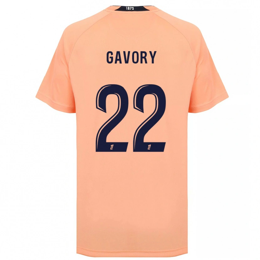 Danxen Criança Camisola Christy Gavory #22 Laranja Azul Marinho Alternativa 2025/26 Camisa