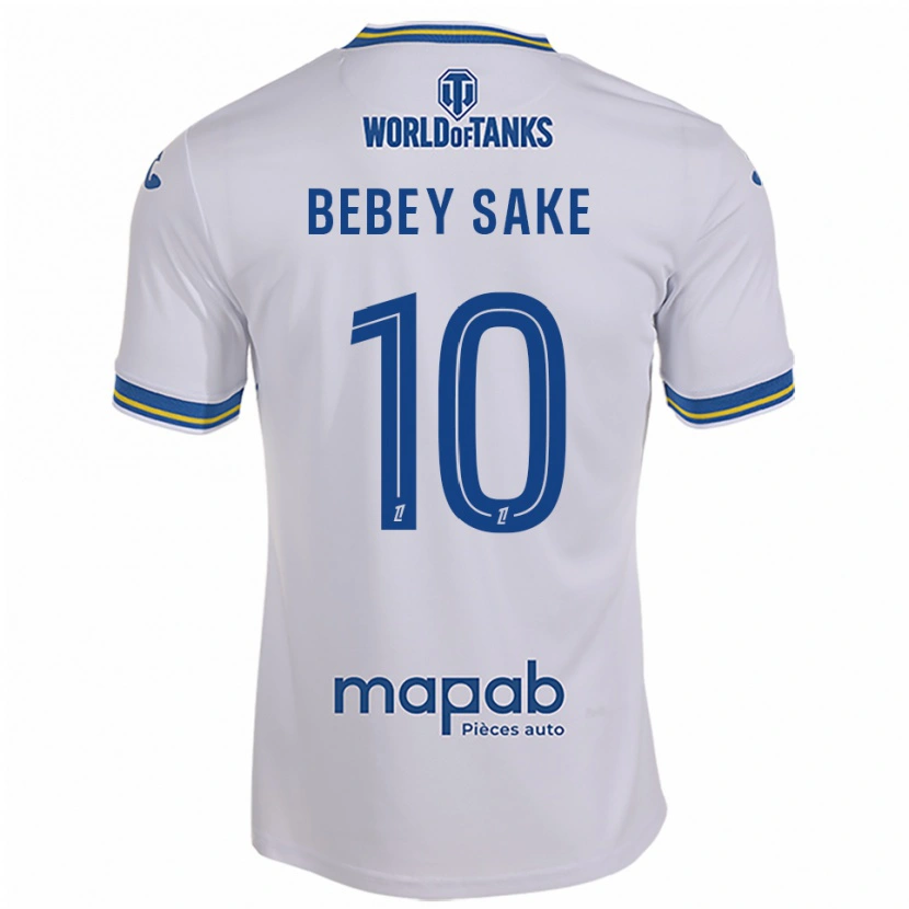 Danxen Criança Camisola Mattéo Bebey Sake #10 Branco Azul Celeste Alternativa 2025/26 Camisa