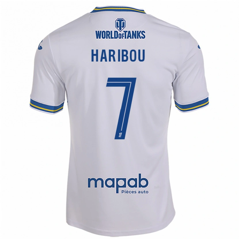 Danxen Criança Camisola Samir Haribou #7 Branco Azul Celeste Alternativa 2025/26 Camisa