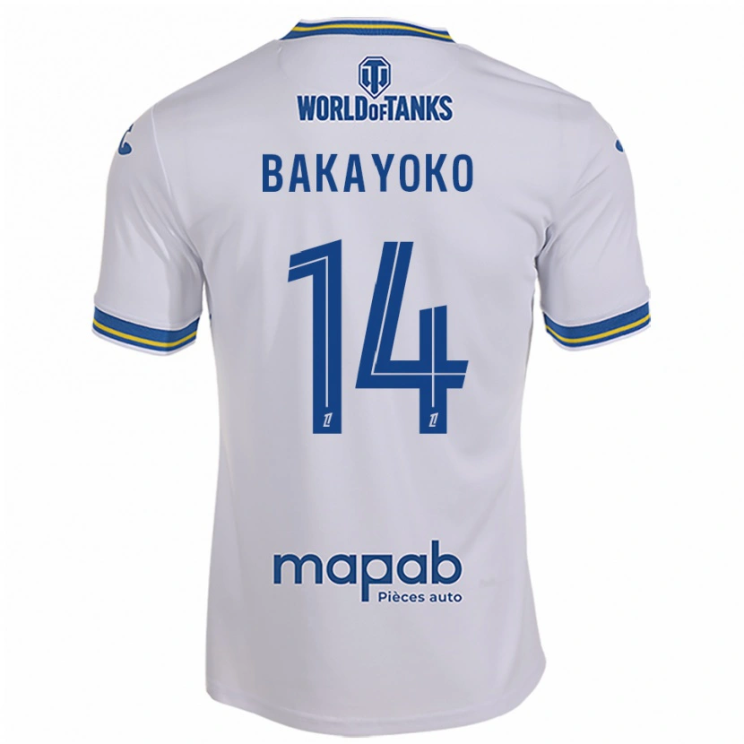 Danxen Criança Camisola Tiemoué Bakayoko #14 Branco Azul Celeste Alternativa 2025/26 Camisa