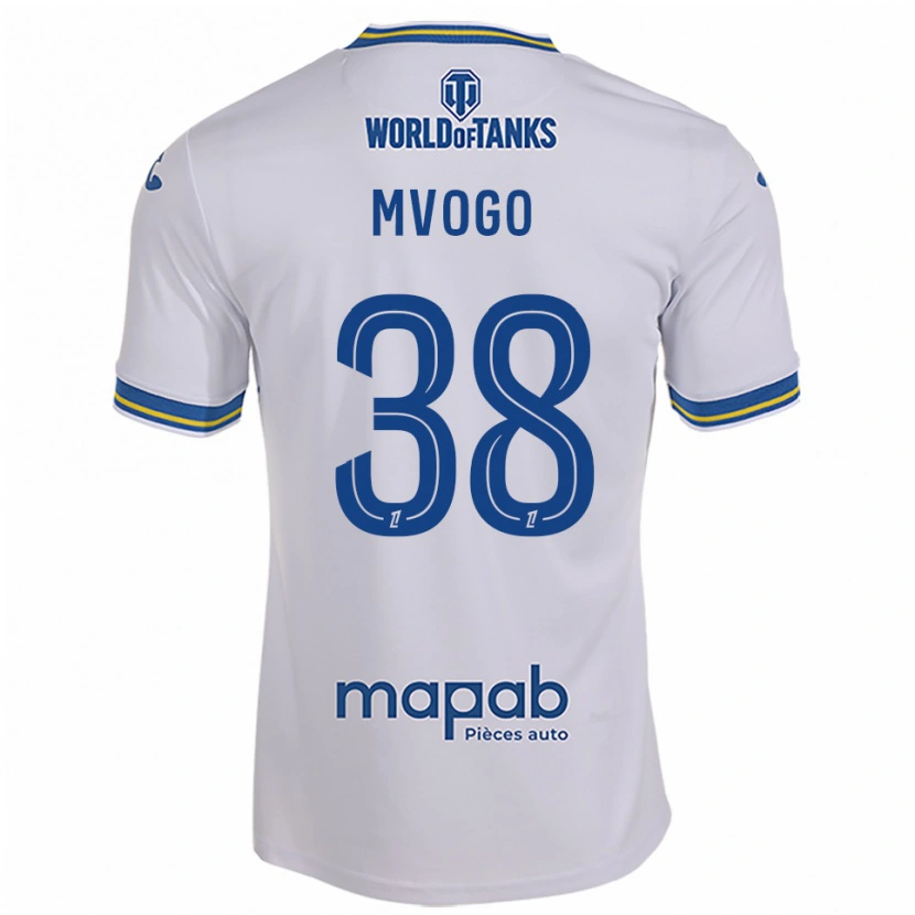 Danxen Criança Camisola Yvon Mvogo #38 Branco Azul Celeste Alternativa 2025/26 Camisa