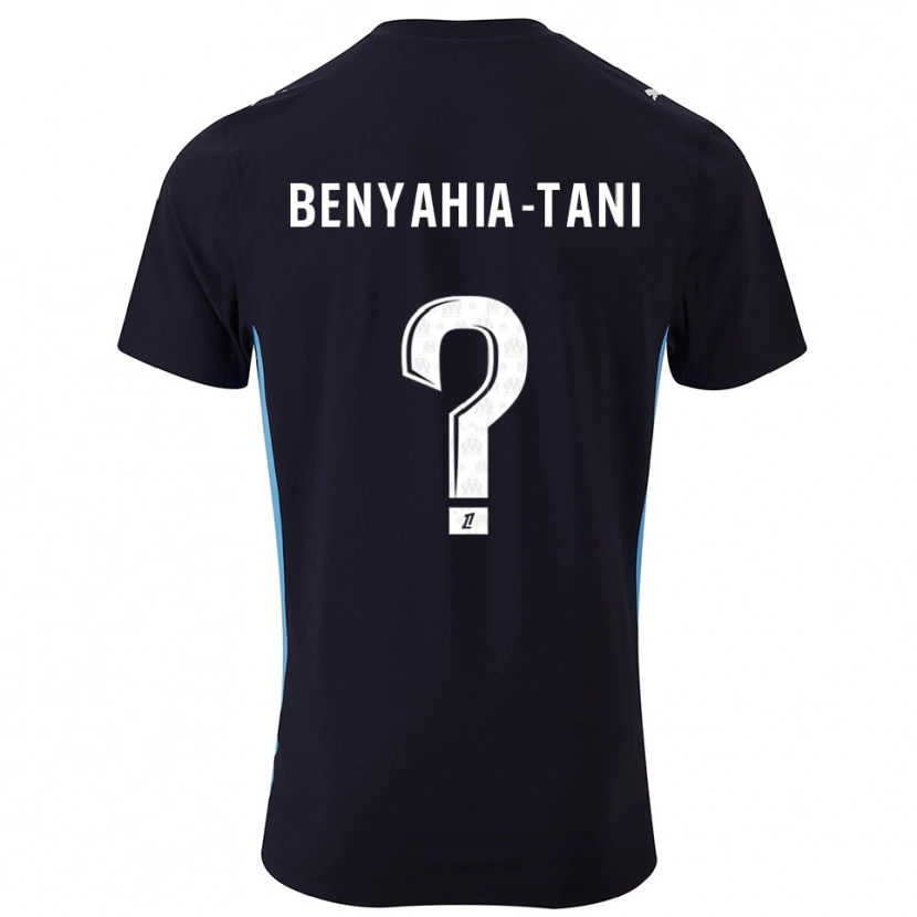 Danxen Criança Camisola Aylan Benyahia-Tani #0 Preto Azul Celeste Alternativa 2025/26 Camisa