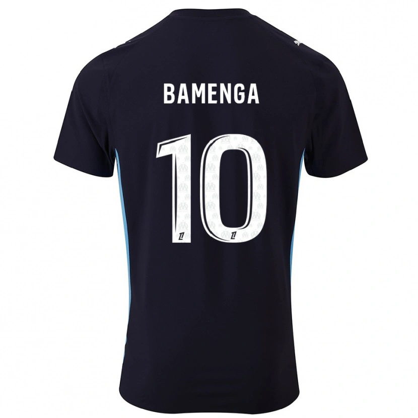 Danxen Criança Camisola Naomie Bamenga #10 Preto Azul Celeste Alternativa 2025/26 Camisa