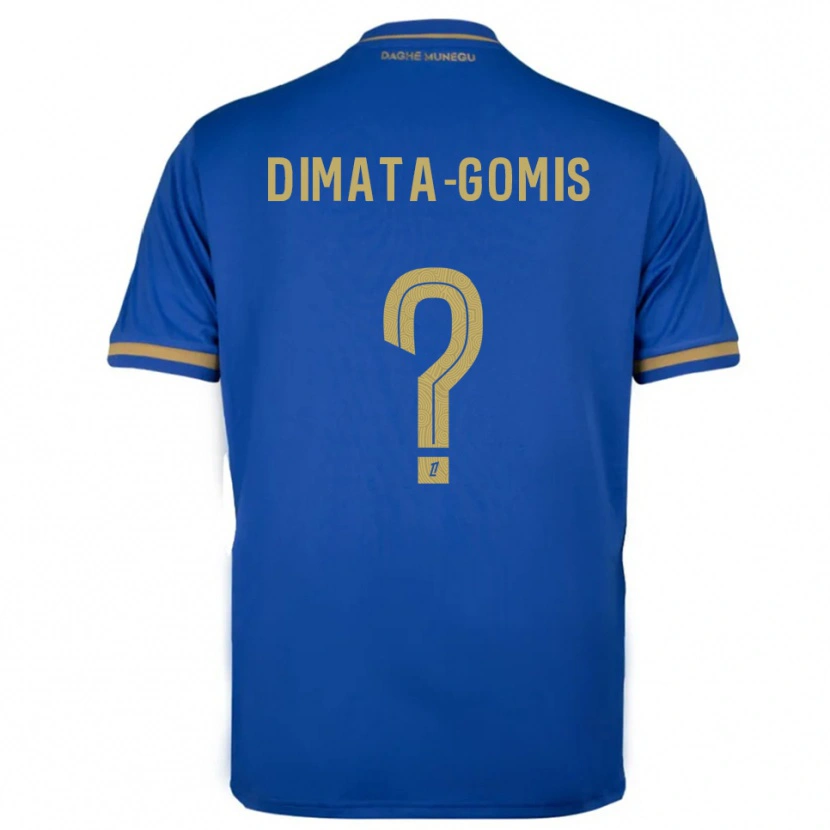 Danxen Criança Camisola Kamron Dimata-Gomis #0 Azul Dourado Alternativa 2025/26 Camisa