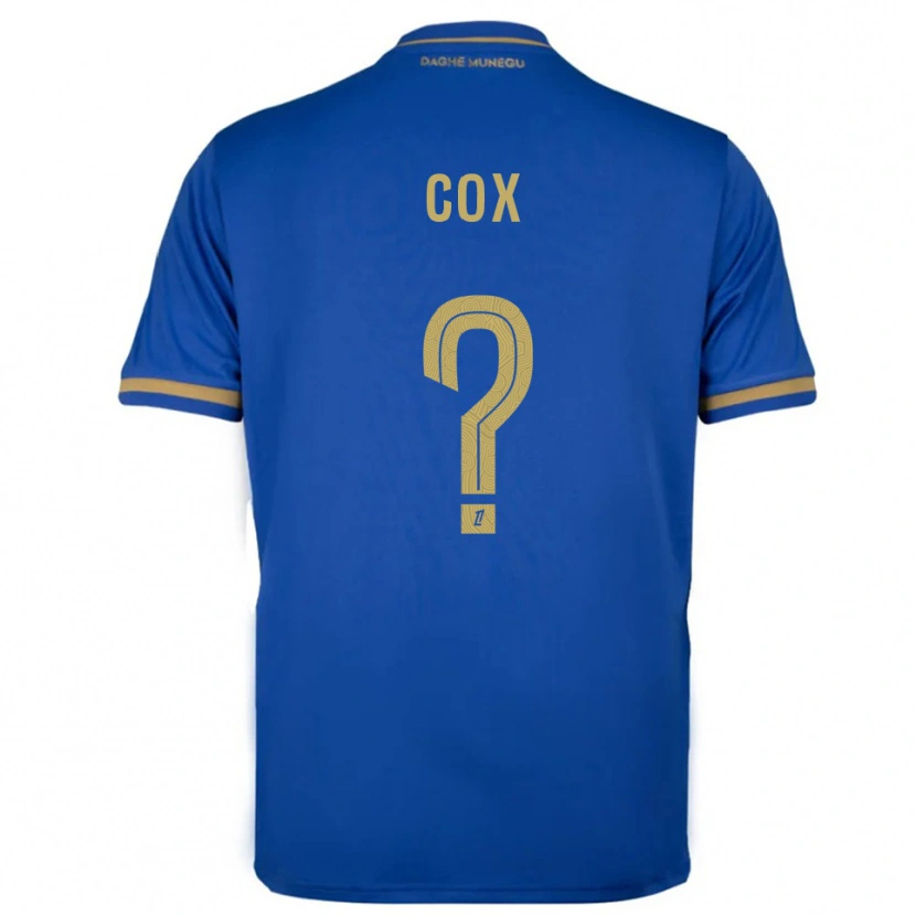 Danxen Criança Camisola Matthew Cox #0 Azul Dourado Alternativa 2025/26 Camisa
