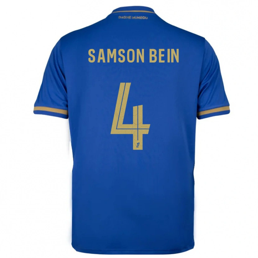 Danxen Criança Camisola Sirak Bein #4 Azul Dourado Alternativa 2025/26 Camisa