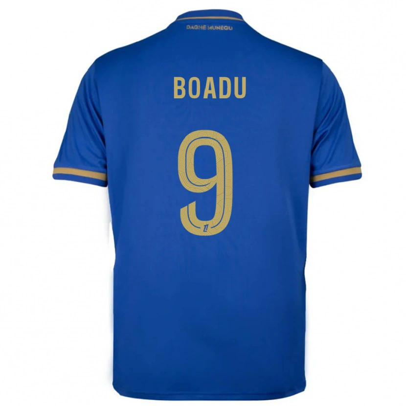 Danxen Criança Camisola Myron Boadu #9 Azul Dourado Alternativa 2025/26 Camisa