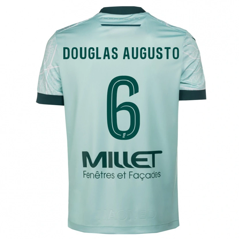Danxen Criança Camisola Douglas Augusto #6 Verde Branco Alternativa 2025/26 Camisa