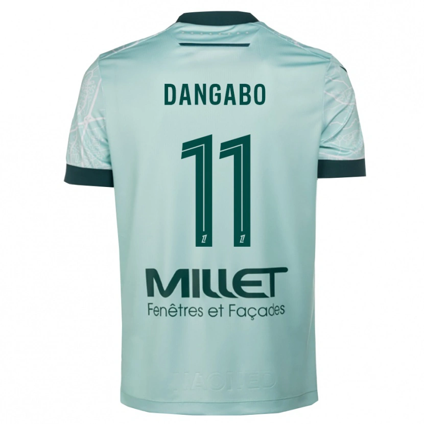 Danxen Criança Camisola Hamissou Dangabo #11 Verde Branco Alternativa 2025/26 Camisa