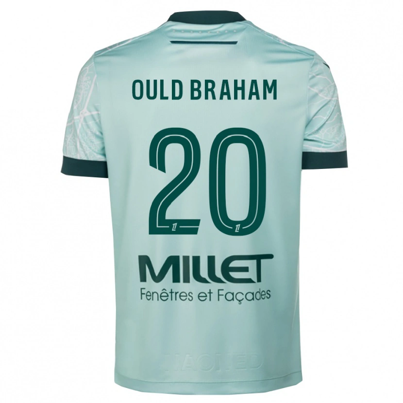 Danxen Criança Camisola Amira Ould Braham #20 Verde Branco Alternativa 2025/26 Camisa