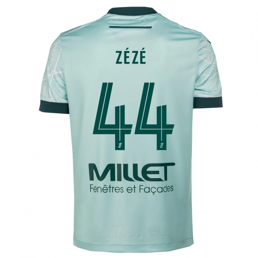 Danxen Criança Camisola Nathan Zézé #44 Verde Branco Alternativa 2025/26 Camisa