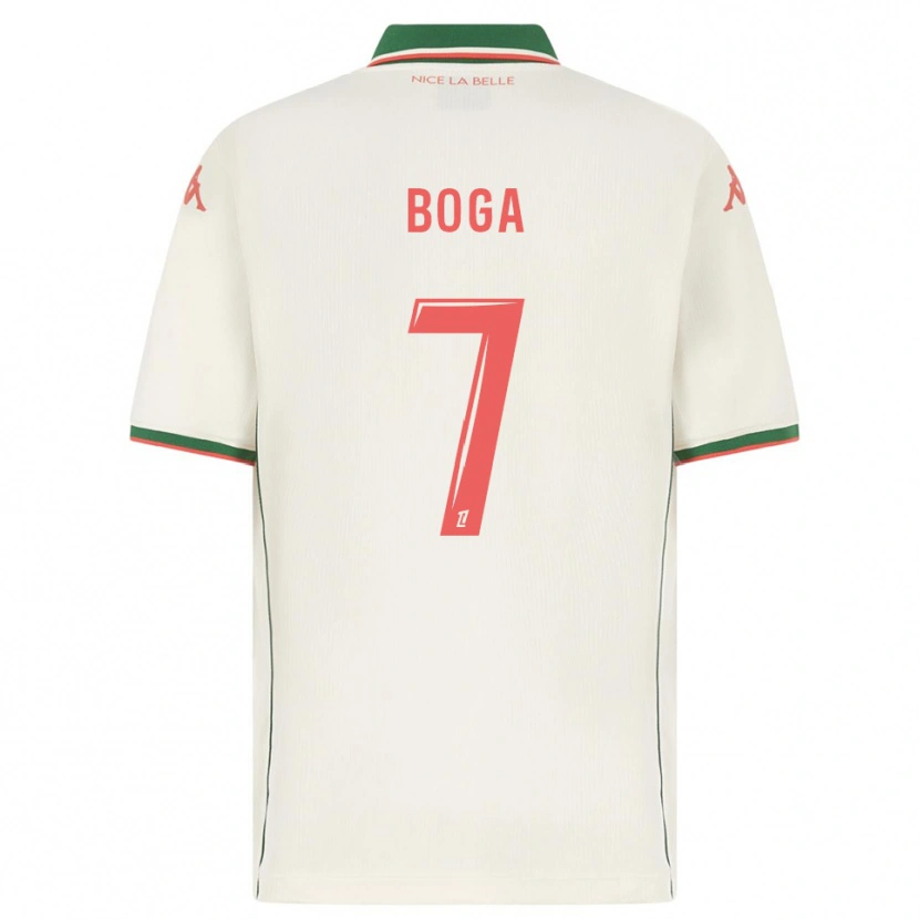 Danxen Criança Camisola Jérémie Boga #7 Branco Verde Alternativa 2025/26 Camisa