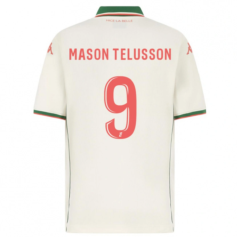 Danxen Criança Camisola Jah-Mason Telusson #9 Branco Verde Alternativa 2025/26 Camisa