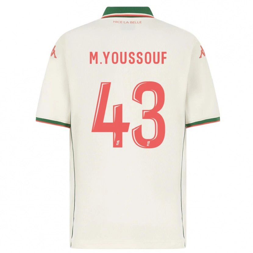 Danxen Criança Camisola Mousslim Youssouf #43 Branco Verde Alternativa 2025/26 Camisa
