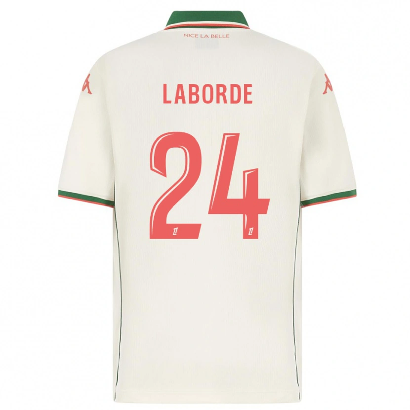 Danxen Criança Camisola Gaëtan Laborde #24 Branco Verde Alternativa 2025/26 Camisa