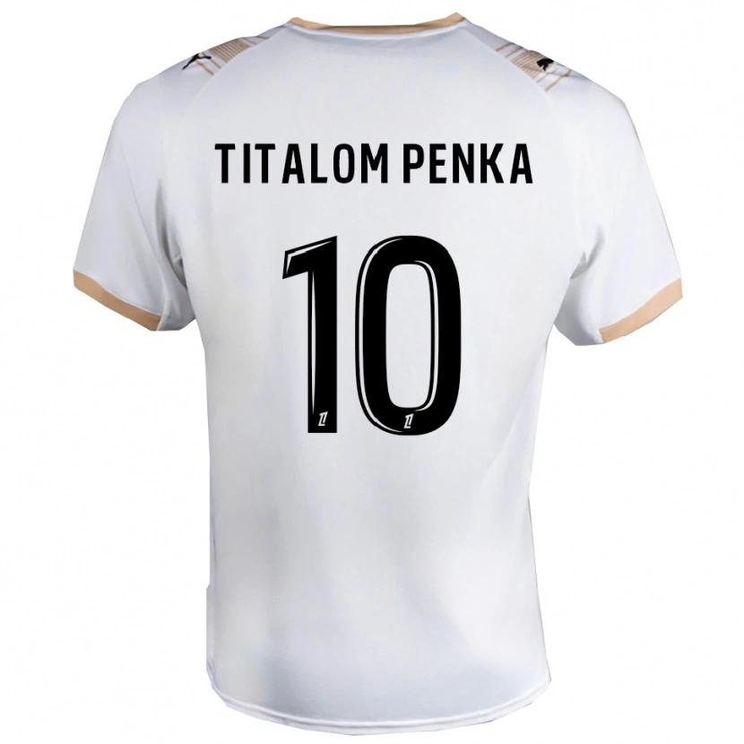 Danxen Criança Camisola Mathéo Titalom Penka #10 Branco Preto Alternativa 2025/26 Camisa