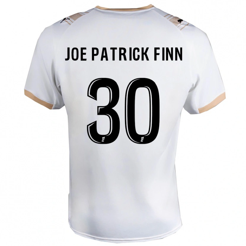 Danxen Criança Camisola John Patrick #30 Branco Preto Alternativa 2025/26 Camisa