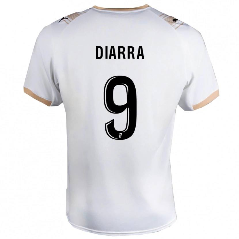 Danxen Criança Camisola Thiemoko Diarra #9 Branco Preto Alternativa 2025/26 Camisa