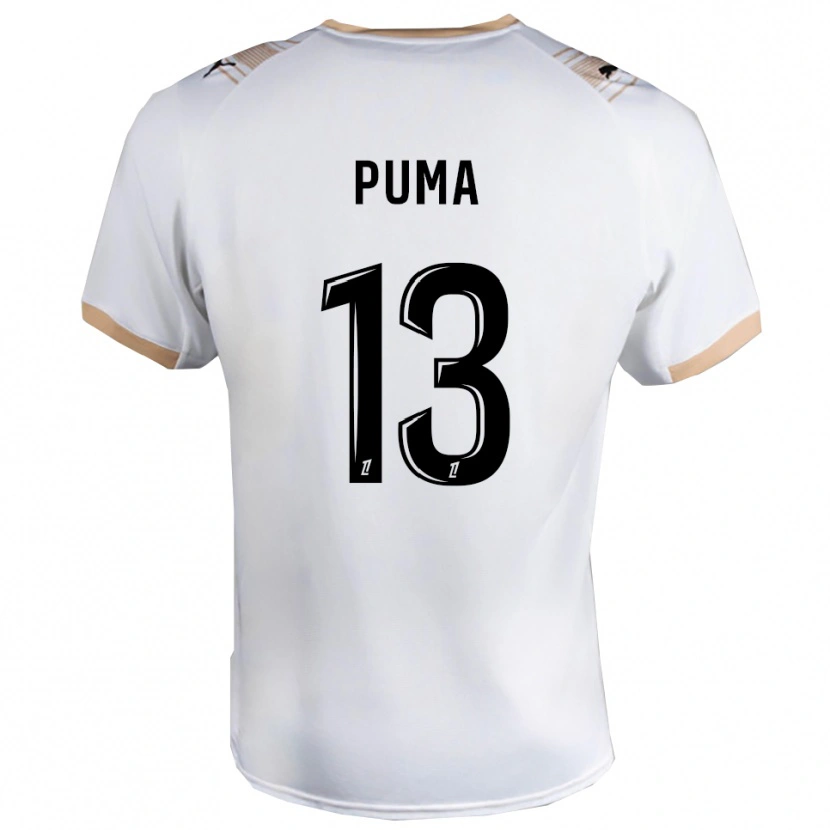 Danxen Criança Camisola Isaac Puma #13 Branco Preto Alternativa 2025/26 Camisa